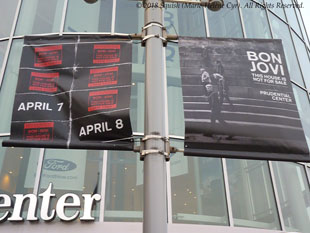 Bienvenue à Bon Jovi au Prudential Center, Newark, New Jersey, États-Unis (7 avril 2018)
